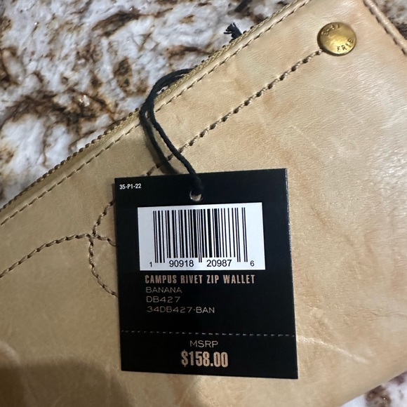 Brand New! Frye Zip-around Yellow Leather Wallet - Picture 2 of 5